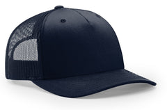 Richardson 5 Panel Seamless Front Trucker Twill Mesh Snapback Hat 112FP