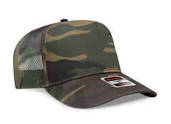 OTTO Cap Camouflage 5 Panel Mid Crown Mesh Back Trucker Hat