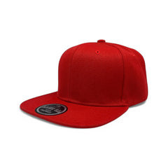 Basic Cap Plain Poly Snapback Hat 8002