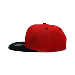 Basic Cap Plain Poly Snapback Hat 8002
