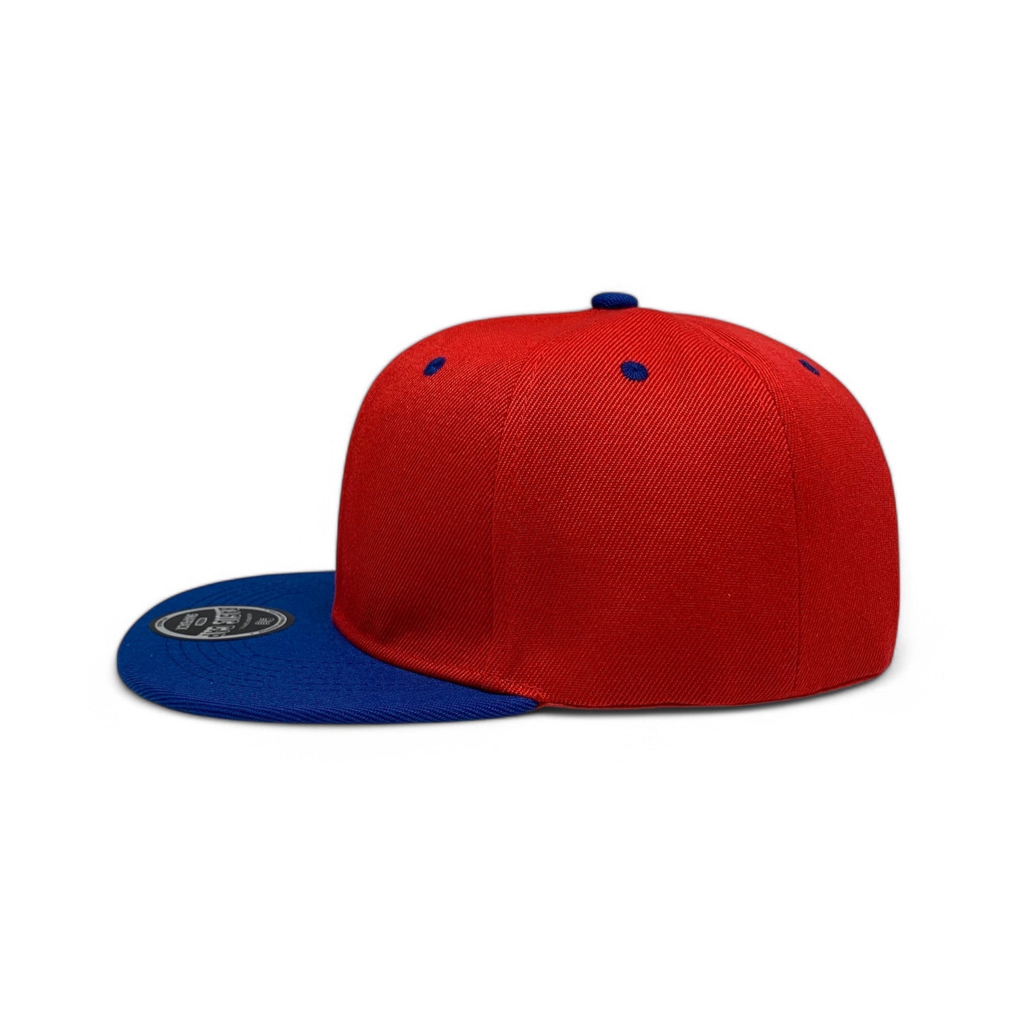 Basic Cap Plain Poly Snapback Hat 8002