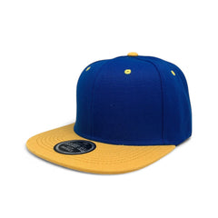 Basic Cap Plain Poly Snapback Hat 8002
