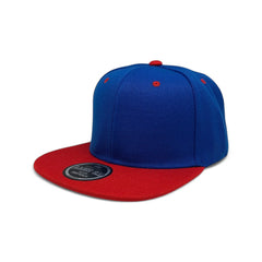 Basic Cap Plain Poly Snapback Hat 8002