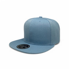 Basic Cap Plain Poly Snapback Hat 8002