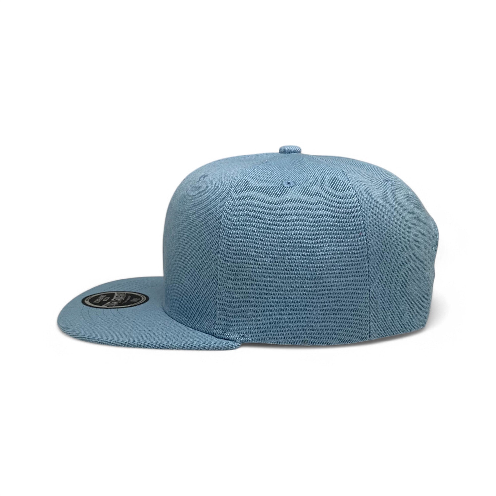 Basic Cap Plain Poly Snapback Hat 8002