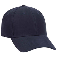 Otto Wool Blend Twill Six Panel Low Profile Baseball Cap 19-208