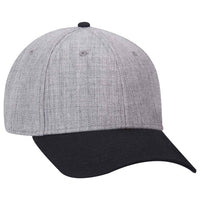 Otto Wool Blend Twill Six Panel Low Profile Baseball Cap 19-208