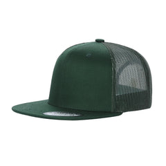 WAYCAP 6FTM 6 Panel Flat Bill Mesh Trucker Hat