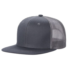 WAYCAP 6FTM 6 Panel Flat Bill Mesh Trucker Hat