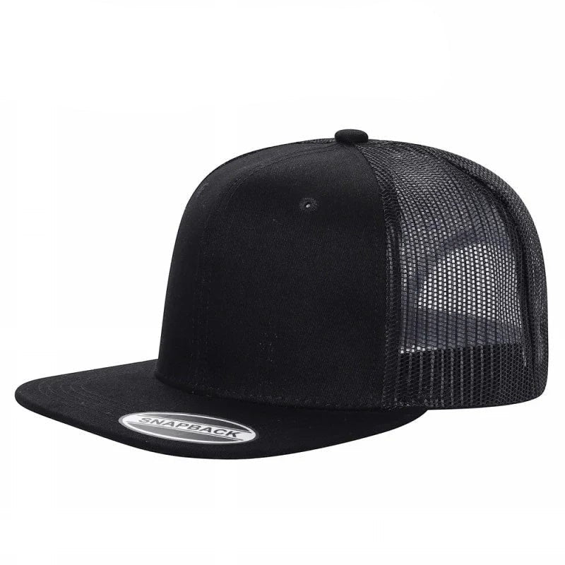 WAYCAP 6FTM 6 Panel Flat Bill Mesh Trucker Hat