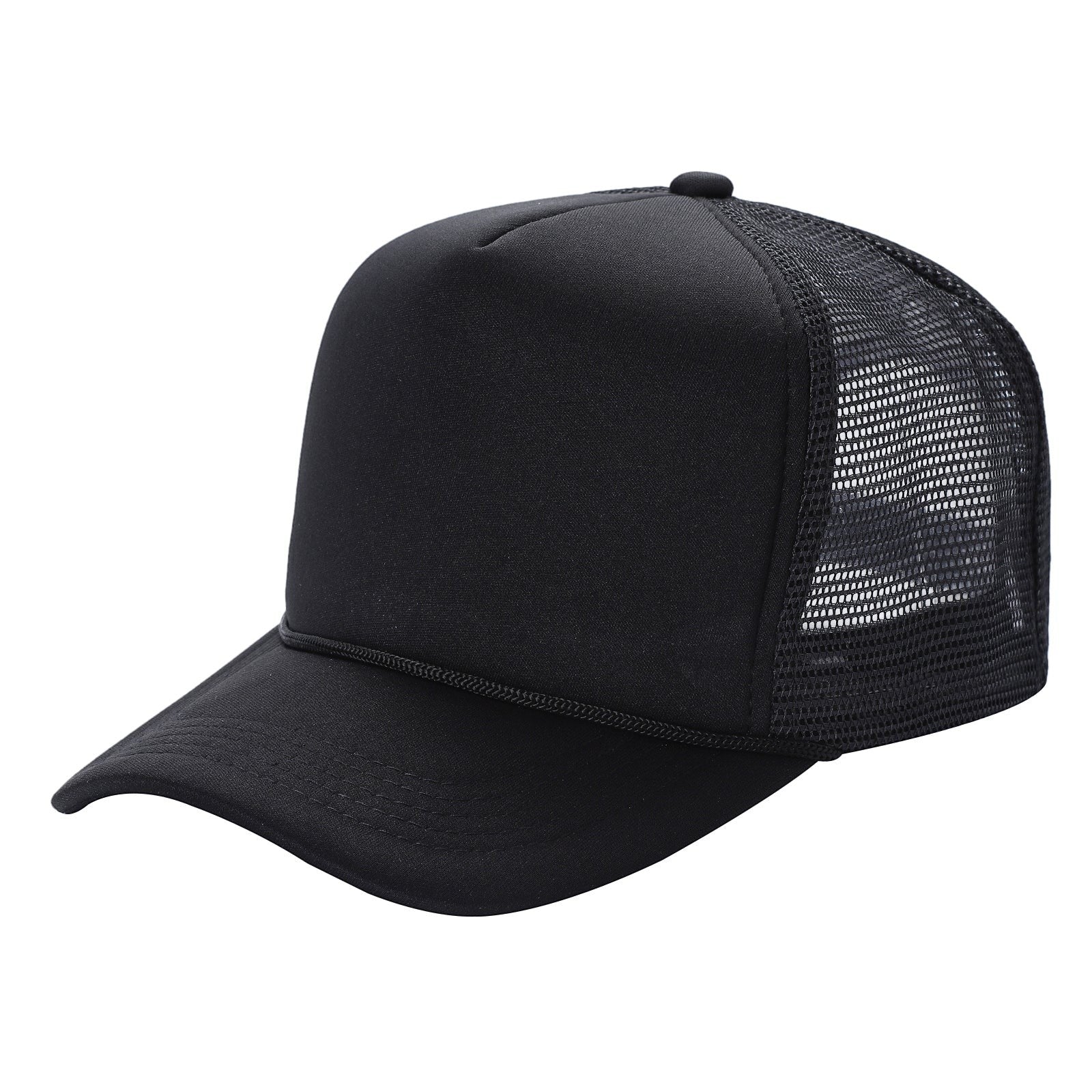 Classic Foam Front Trucker Hat With Mesh Back And Snapback Closure