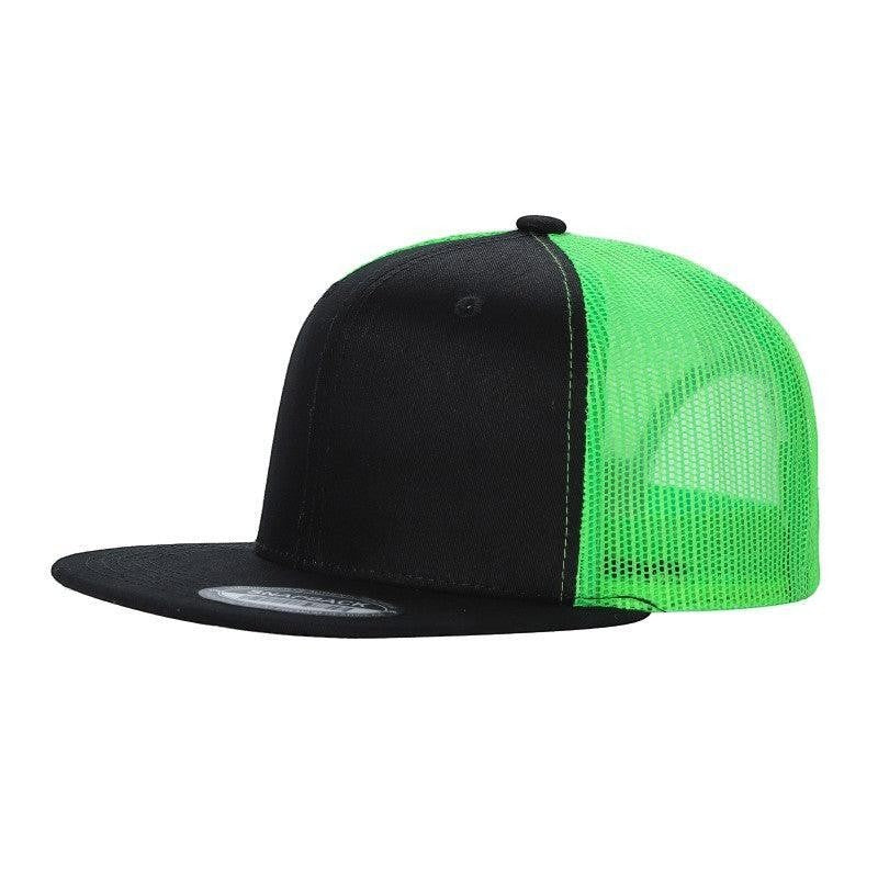 WAYCAP 6FTM 6 Panel Flat Bill Mesh Trucker Hat