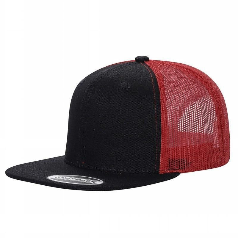 WAYCAP 6FTM 6 Panel Flat Bill Mesh Trucker Hat