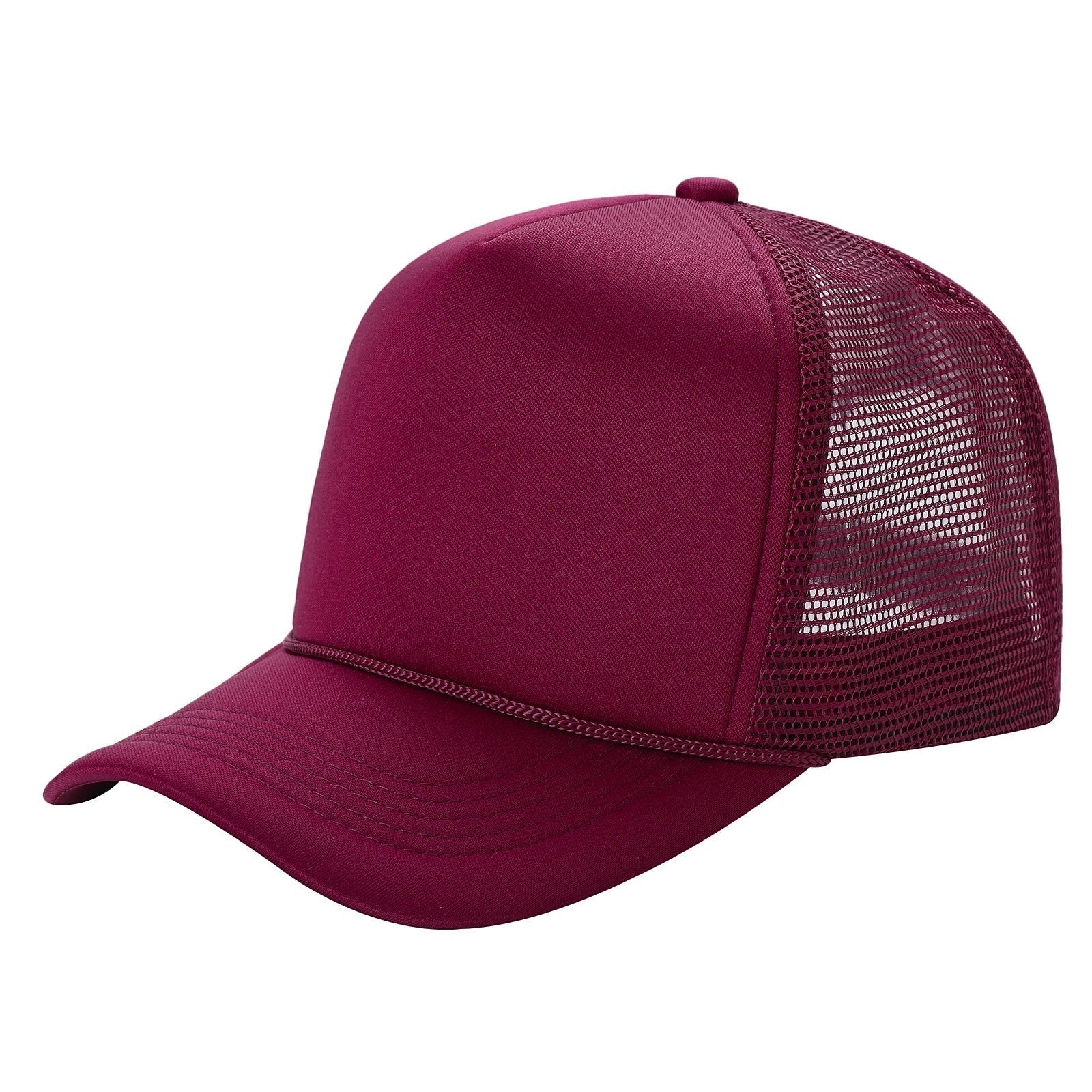 Classic Foam Front Trucker Hat With Mesh Back And Snapback Closure