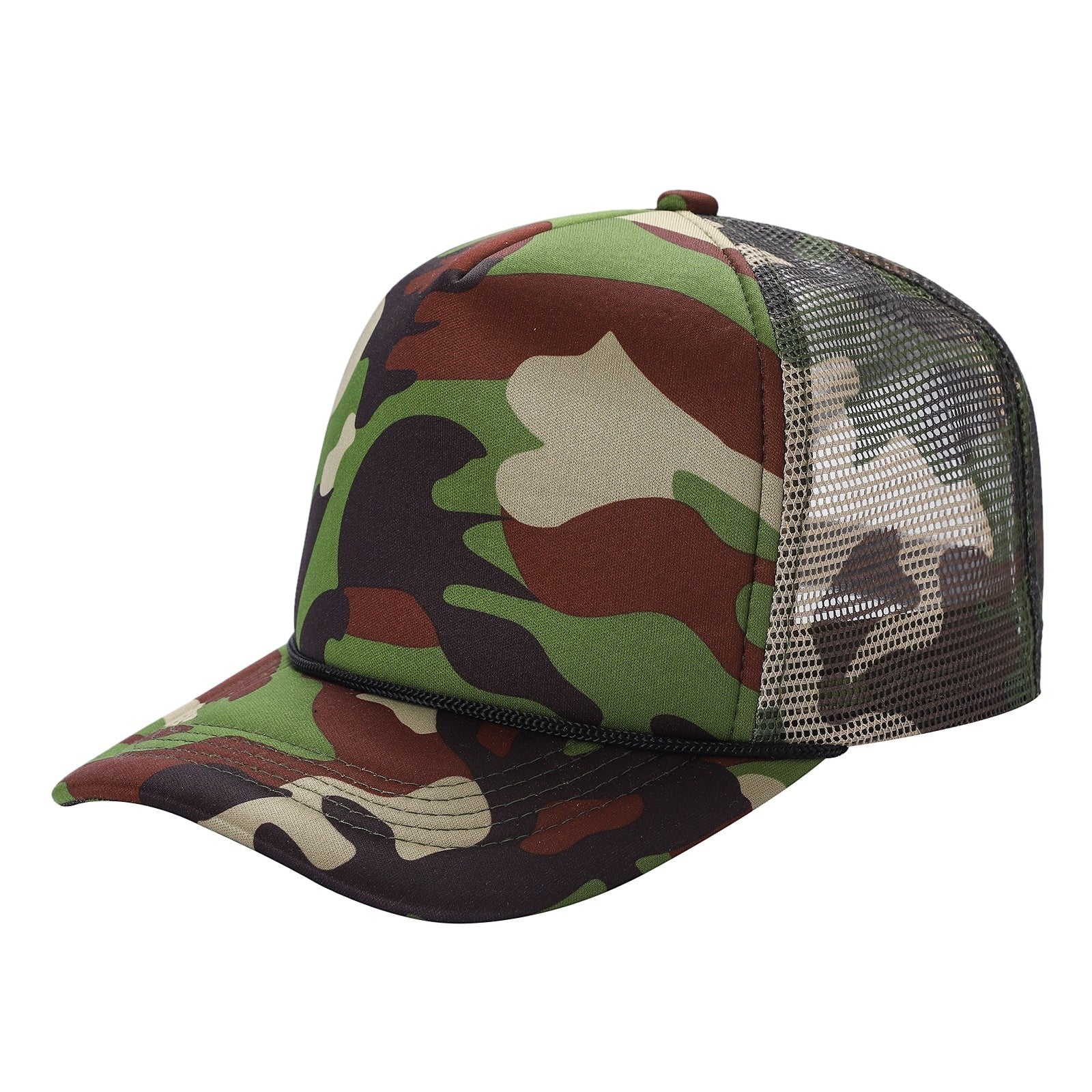 Classic Foam Front Trucker Hat With Mesh Back And Snapback Closure