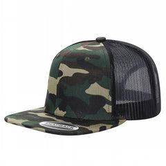 WAYCAP 6FTM 6 Panel Flat Bill Mesh Trucker Hat