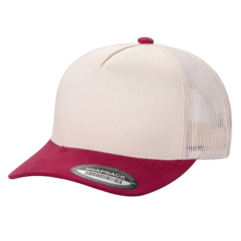 WAYCAP TCMS 5-Panel Mesh Back Trucker Hat with Suede Bill