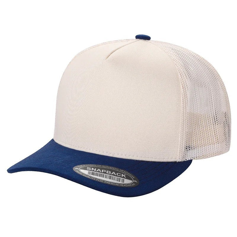 WAYCAP TCMS 5-Panel Mesh Back Trucker Hat with Suede Bill