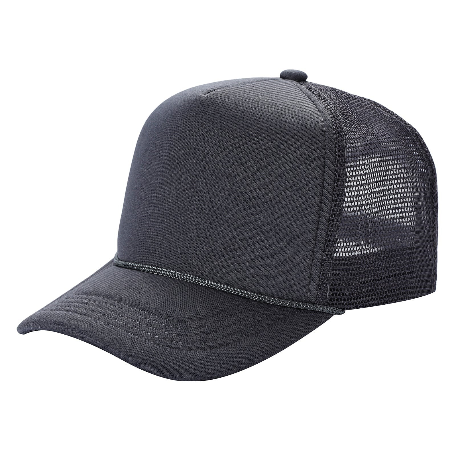 Classic Foam Front Trucker Hat With Mesh Back And Snapback Closure