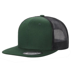 WAYCAP 6FTM 6 Panel Flat Bill Mesh Trucker Hat