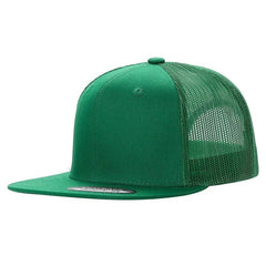 WAYCAP 6FTM 6 Panel Flat Bill Mesh Trucker Hat