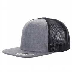 WAYCAP 6FTM 6 Panel Flat Bill Mesh Trucker Hat