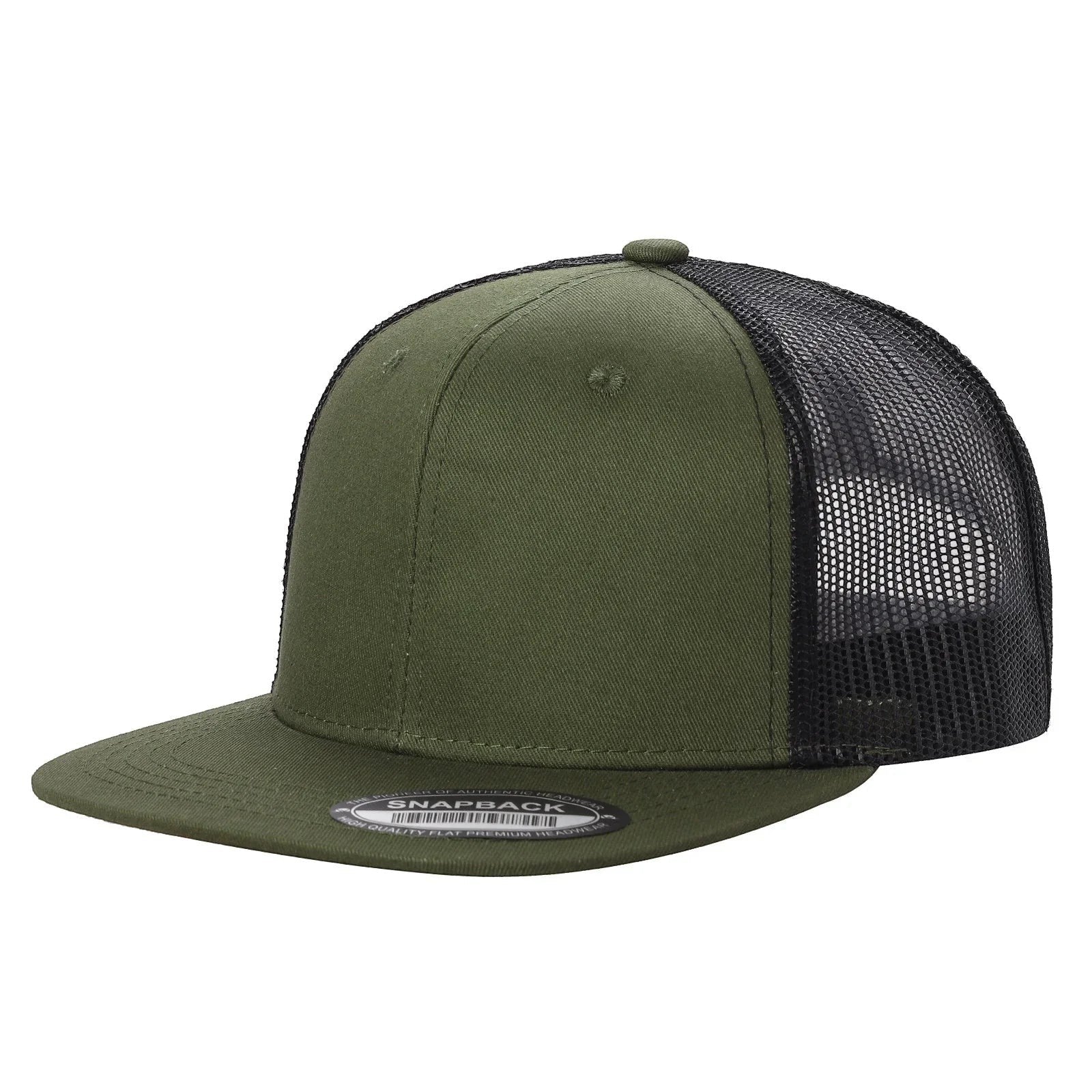 WAYCAP 6FTM 6 Panel Flat Bill Mesh Trucker Hat