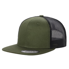 WAYCAP 6FTM 6 Panel Flat Bill Mesh Trucker Hat