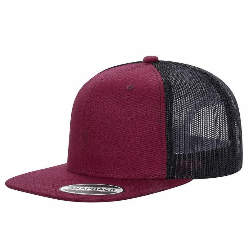 WAYCAP 6FTM 6 Panel Flat Bill Mesh Trucker Hat