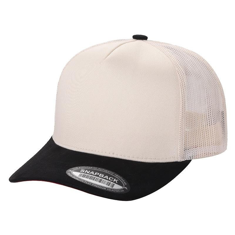 WAYCAP TCMS 5-Panel Mesh Back Trucker Hat with Suede Bill