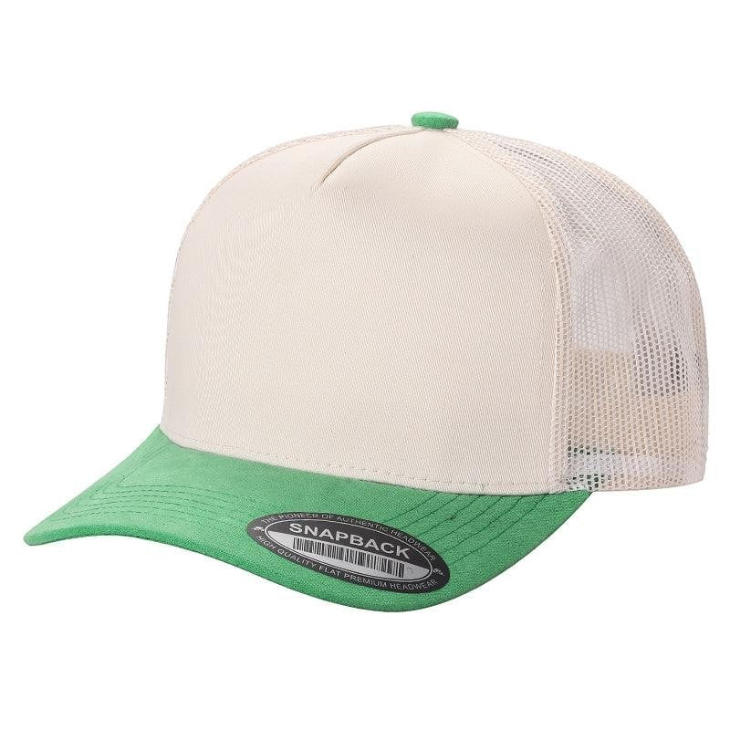 WAYCAP TCMS 5-Panel Mesh Back Trucker Hat with Suede Bill