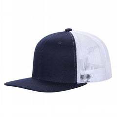 WAYCAP 6FTM 6 Panel Flat Bill Mesh Trucker Hat