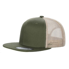 WAYCAP 6FTM 6 Panel Flat Bill Mesh Trucker Hat