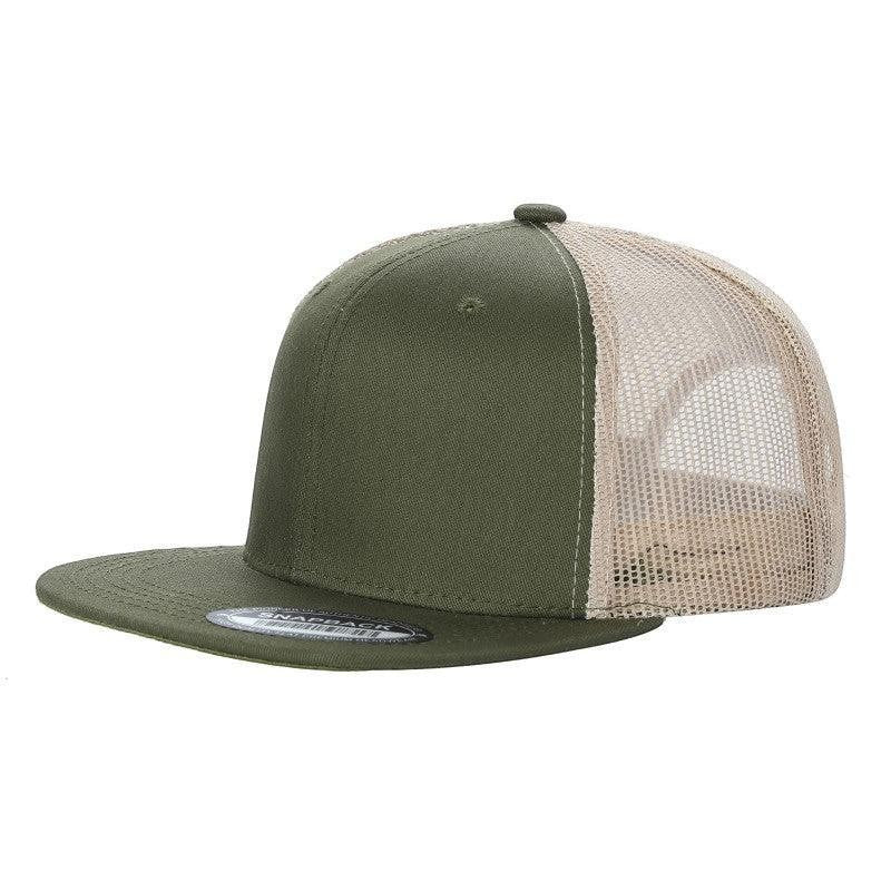 WAYCAP 6FTM 6 Panel Flat Bill Mesh Trucker Hat