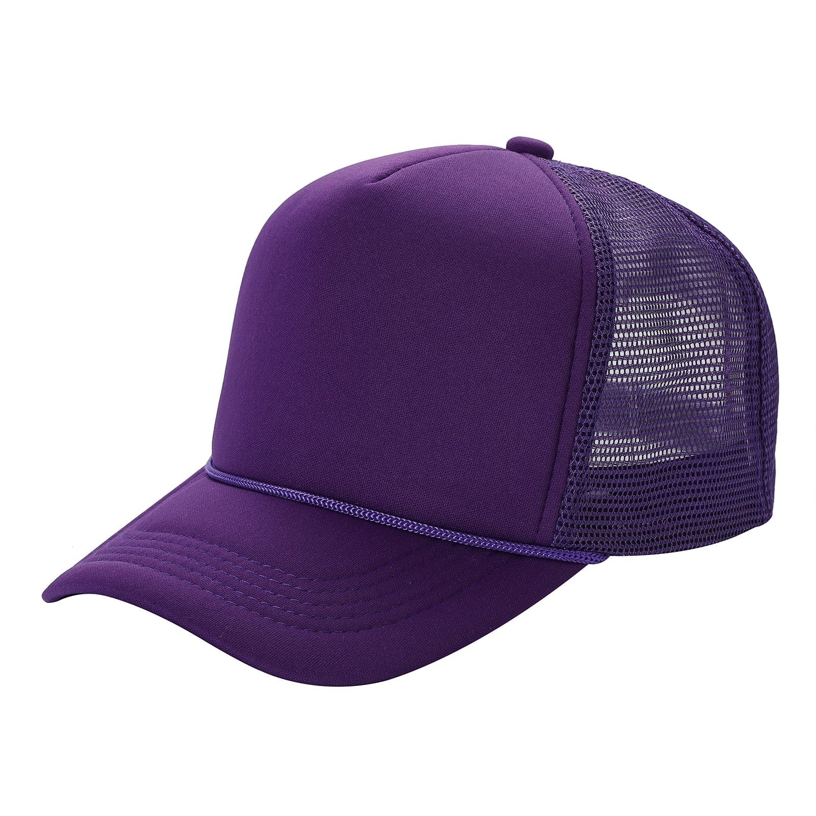 Classic Foam Front Trucker Hat With Mesh Back And Snapback Closure