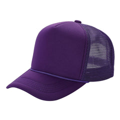 Classic Foam Front Trucker Hat With Mesh Back And Snapback Closure