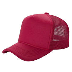 Classic Foam Front Trucker Hat With Mesh Back And Snapback Closure