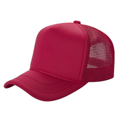 Classic Foam Front Trucker Hat With Mesh Back And Snapback Closure