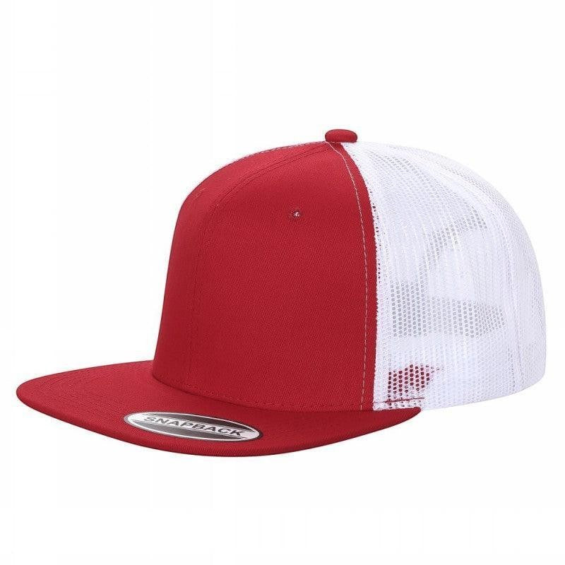 WAYCAP 6FTM 6 Panel Flat Bill Mesh Trucker Hat