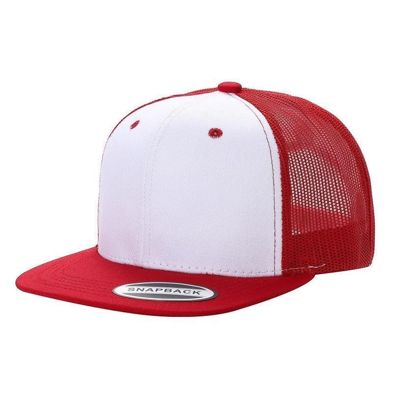 WAYCAP 6FTM 6 Panel Flat Bill Mesh Trucker Hat