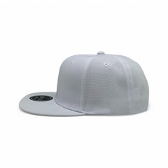Basic Cap Plain Poly Snapback Hat 8002