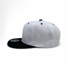 Basic Cap Plain Poly Snapback Hat 8002