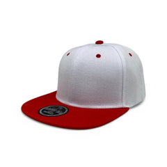 Basic Cap Plain Poly Snapback Hat 8002