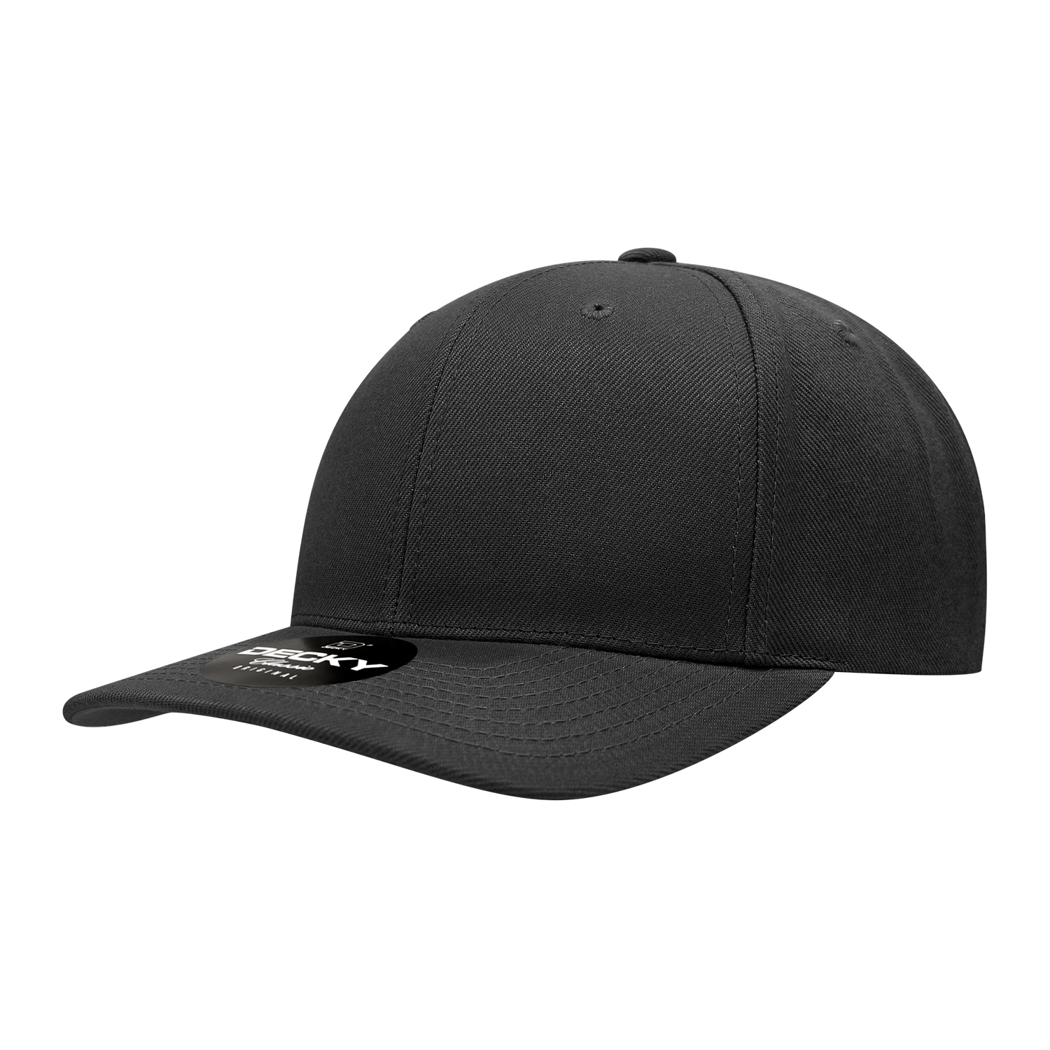 Decky 1015 6-Panel Mid Profile Structured Polyester Snapback Cap