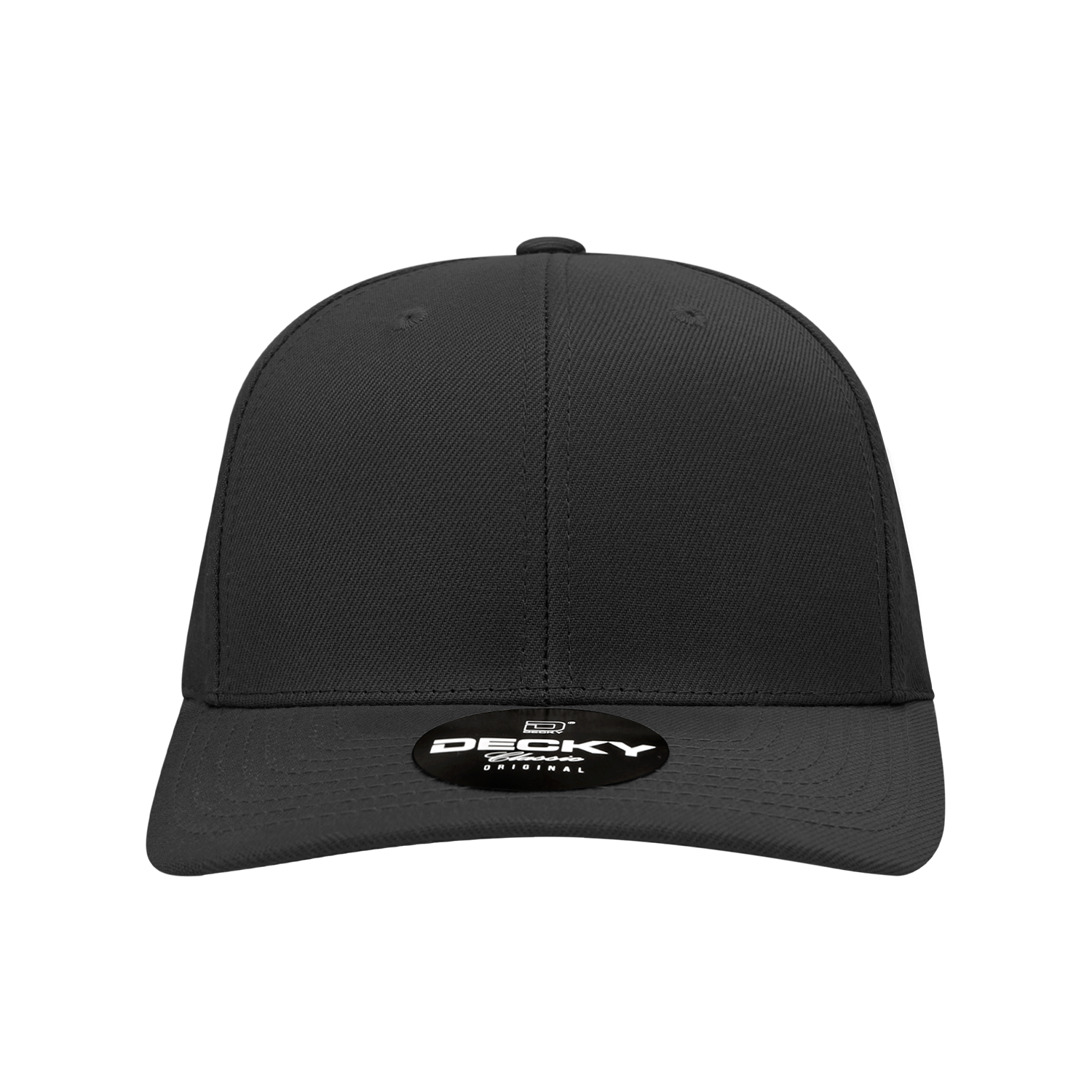 Decky 1015 6-Panel Mid Profile Structured Polyester Snapback Cap