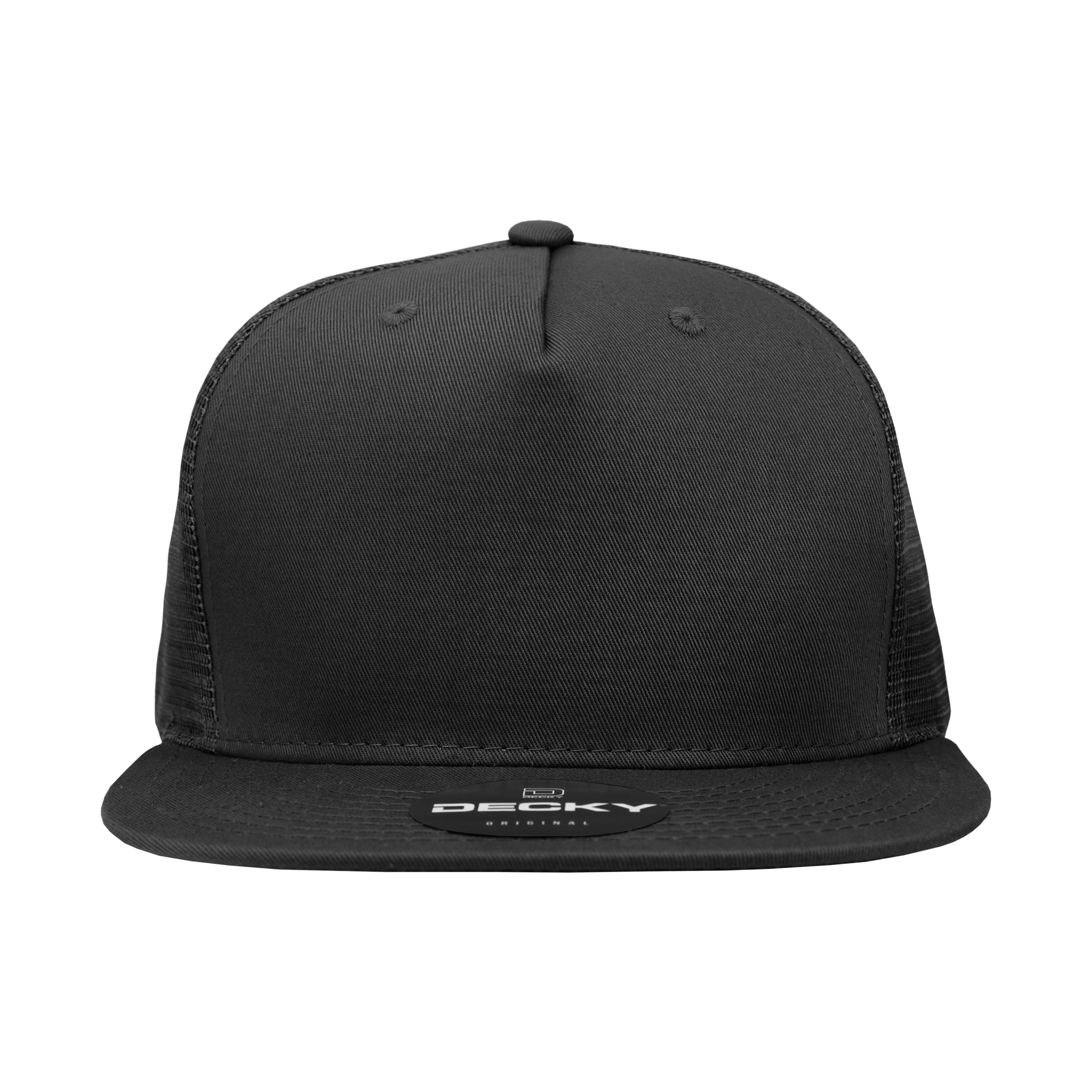 Decky 1040 5-Panel High Profile Structured Cotton Blend Trucker Hat
