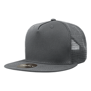 Decky 1040 5-Panel High Profile Structured Cotton Blend Trucker Hat