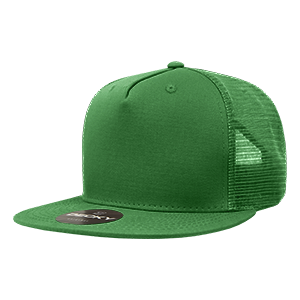 Decky 1040 5-Panel High Profile Structured Cotton Blend Trucker Hat