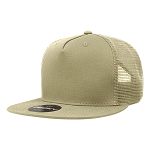 Decky 1040 5-Panel High Profile Structured Cotton Blend Trucker Hat