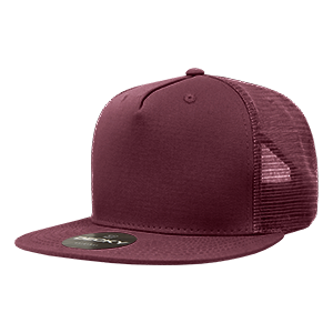 Decky 1040 5-Panel High Profile Structured Cotton Blend Trucker Hat